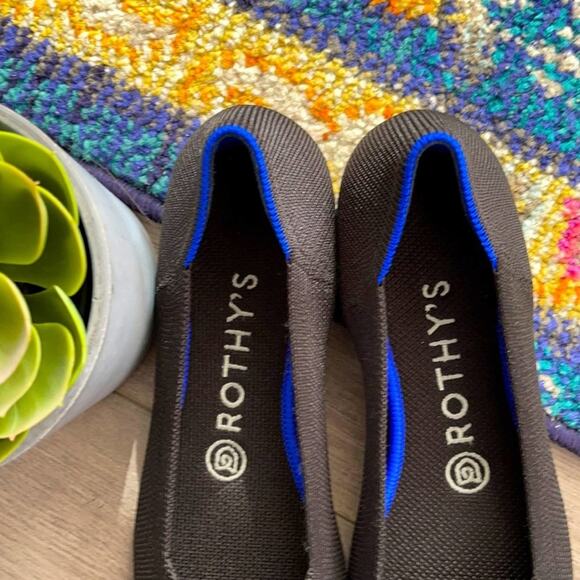 Rothy’s round toe size 7 black womans flat shoes - Picture 6 of 12